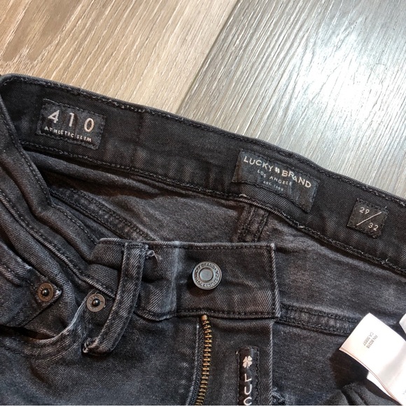 Lucky Brand 410 Athletic Slim 29X32 Brnoit Grey Dx Womens Mid Rise Relaxed Fit - Picture 7 of 13